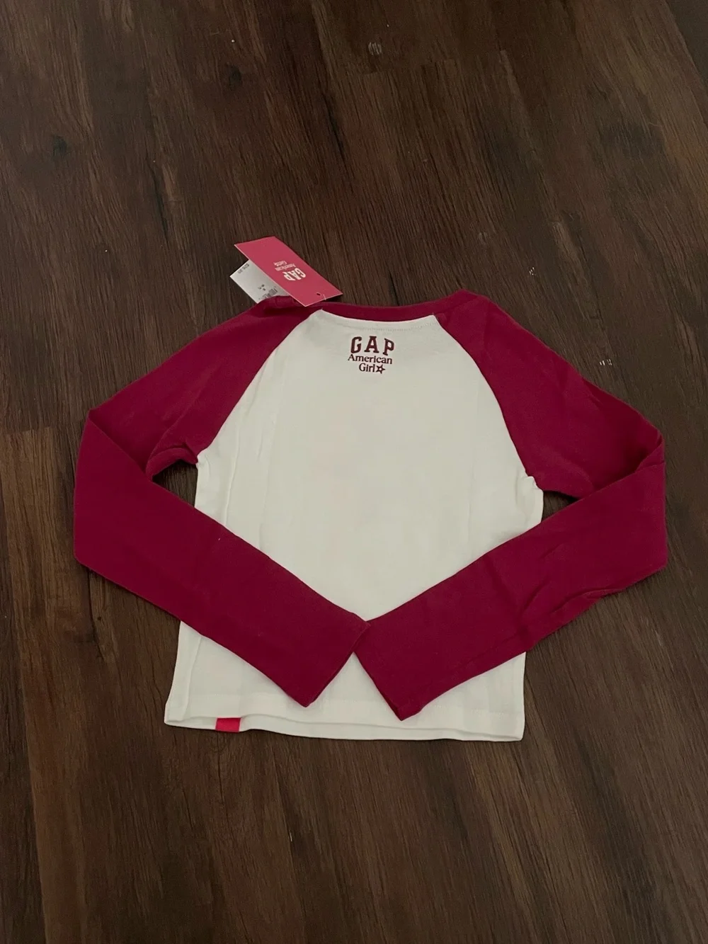 NWT GAP x American Girl Girls Raglan Long Sleeve Shirt
